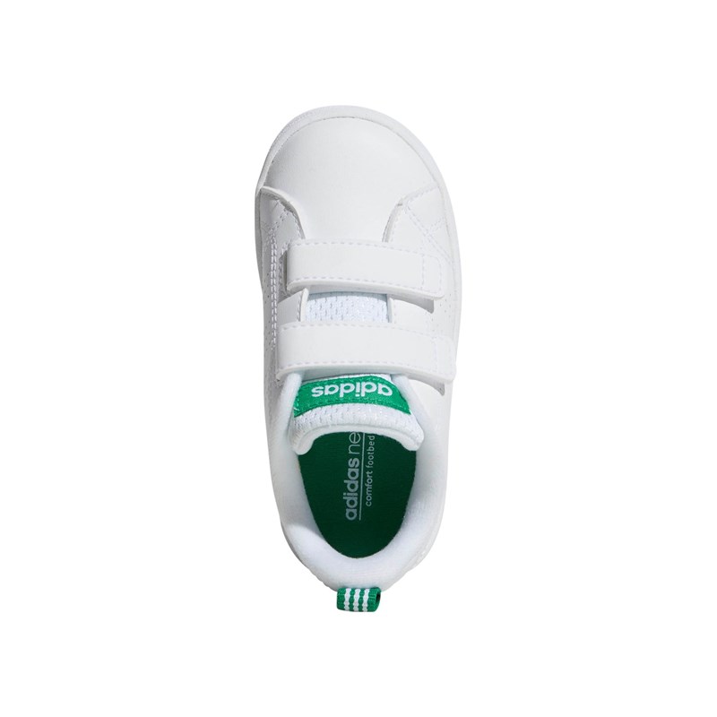 Pantofi Vs Advantage Clean bebe, alb-verde
