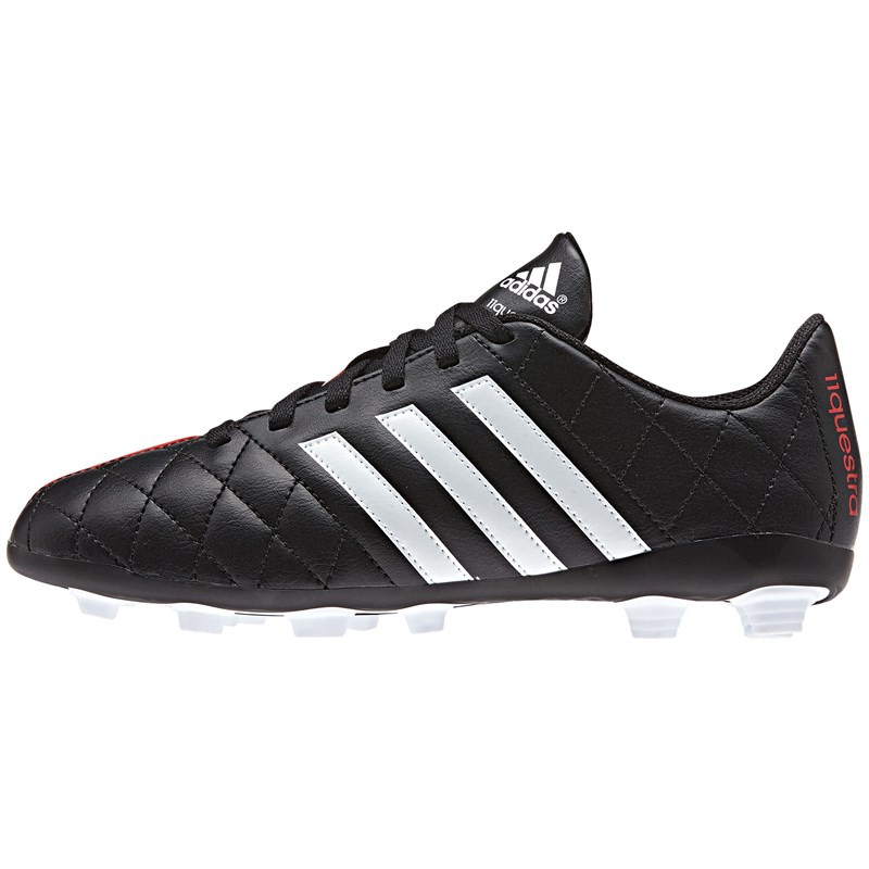 Pantofi fotbal 11 QUESTRA FG copii, negru-argintiu
