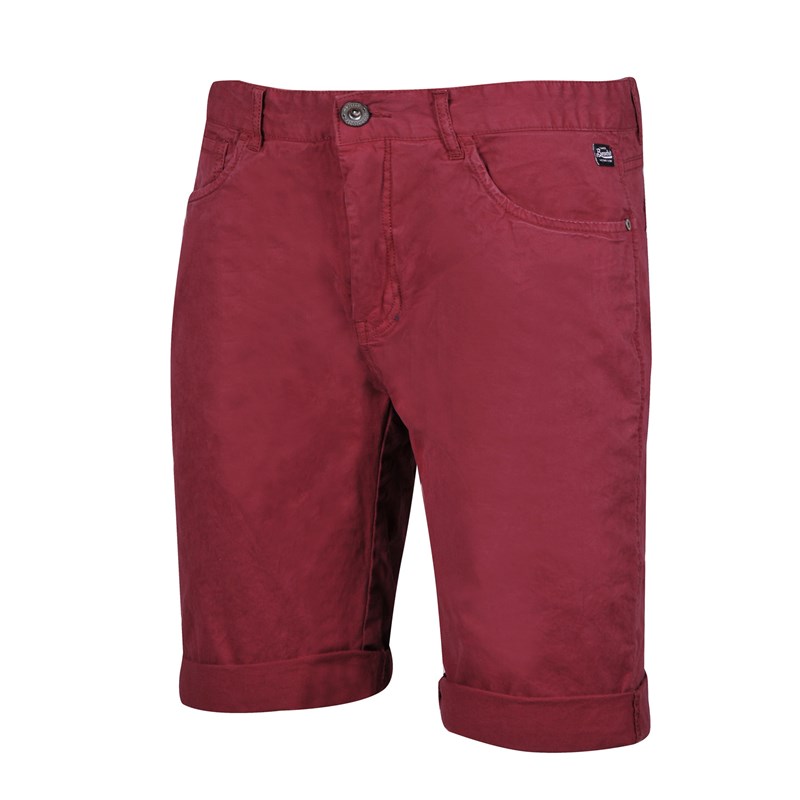 Pantaloni Scurti Casual 5-Pocket barbati, rosu aprins