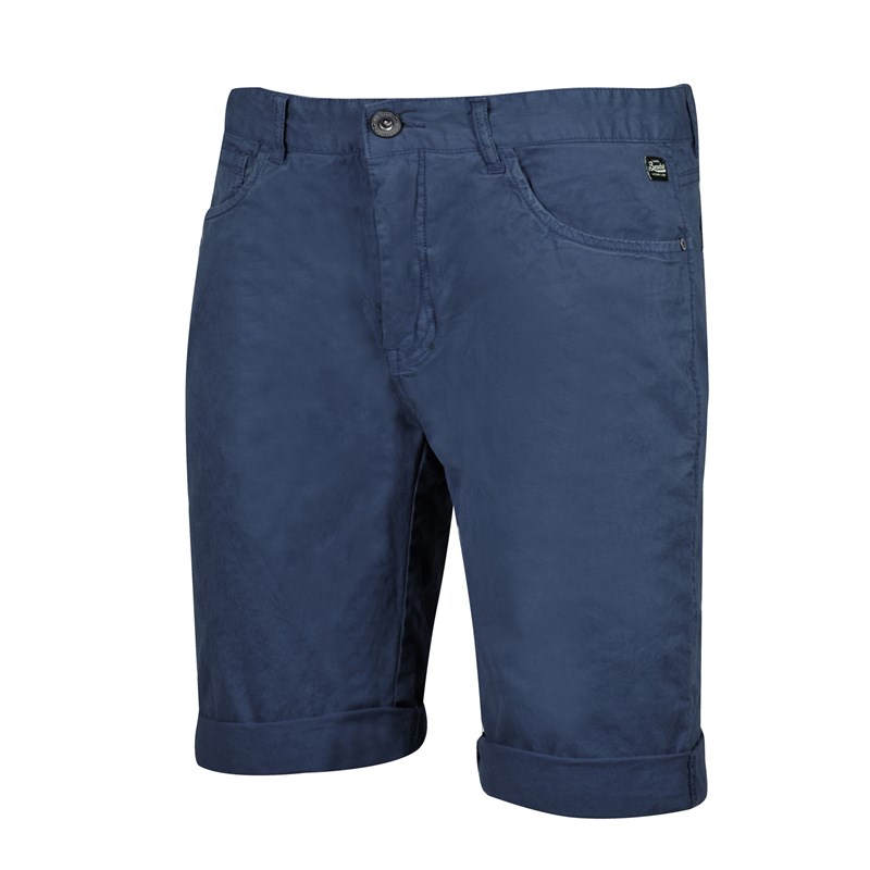 Pantaloni Scurti Casual 5-Pocket barbati, bleumarin