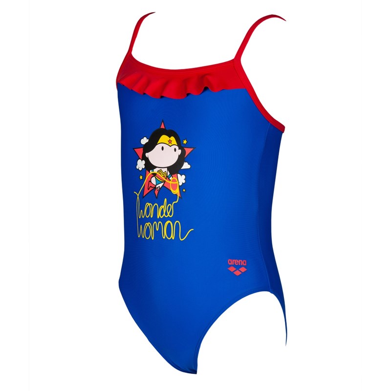Costum baie copii 1p Wonder Woman Rouche