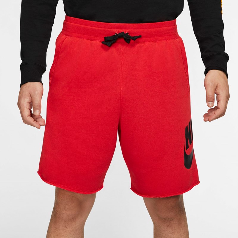 Pantaloni Scurti Sportswear Alumni barbati, rosu-negru