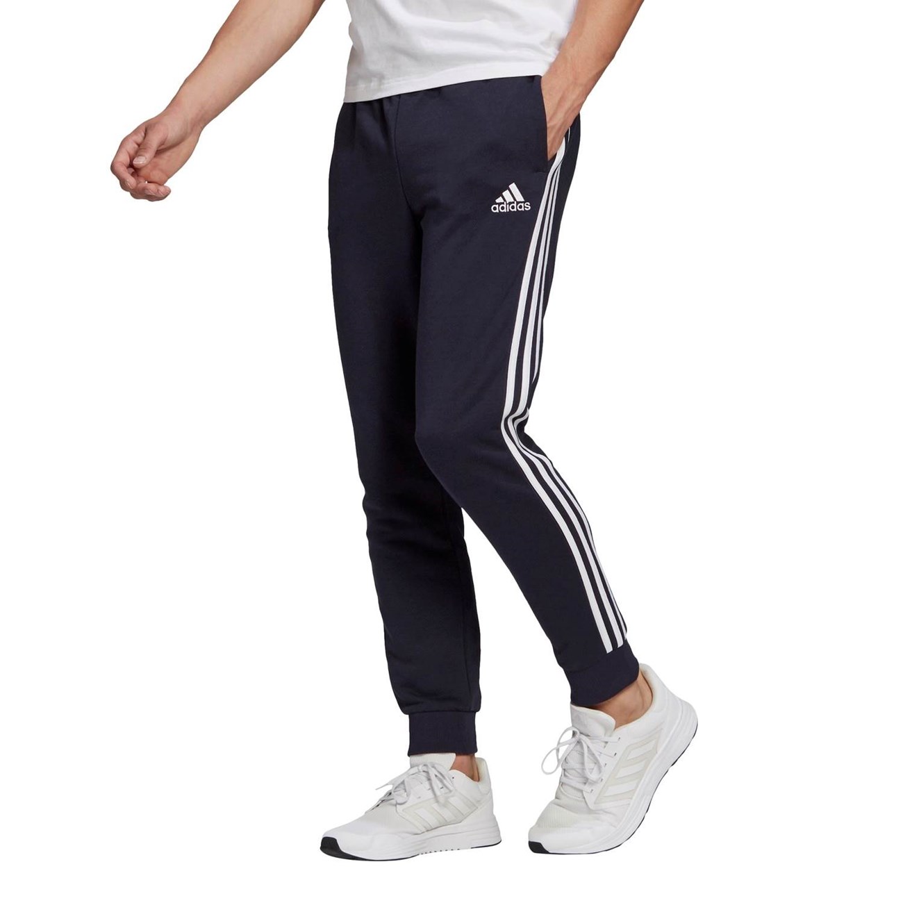 Engage rhythm Warmth adidas Pantaloni barbati Essentials French Terry Tapered Cuff 3-Stripes <  Imbracaminte - sale | INTERSPORT
