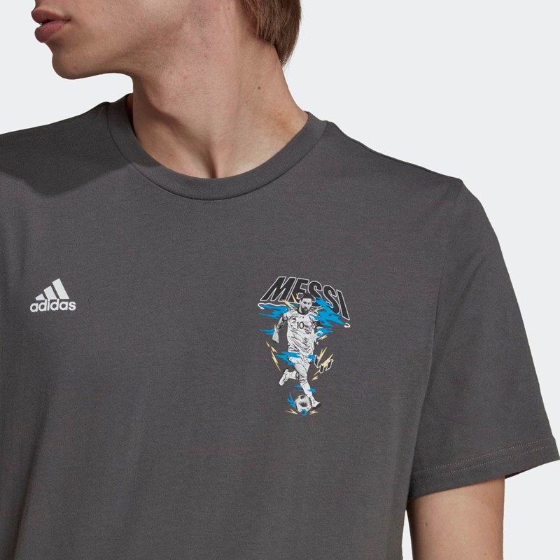 Tricou barbati adidas Messi Football Icon Graphic Tee