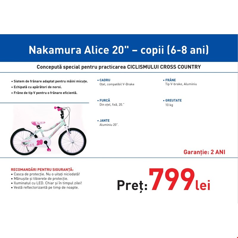 Bicicleta copii Nakamura Alice 20